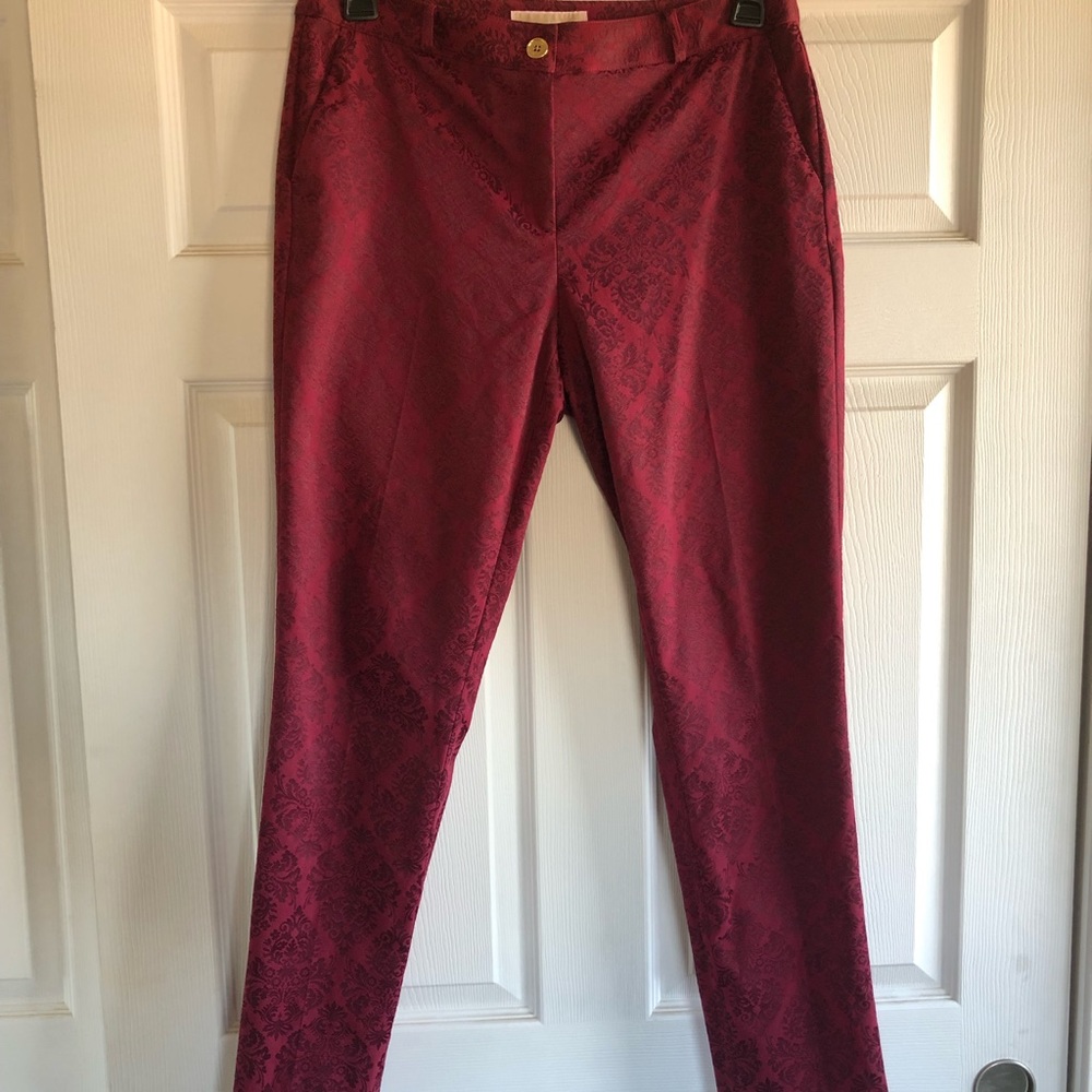 Michael Kors Samantha Brocade Midrise Skinny Pants